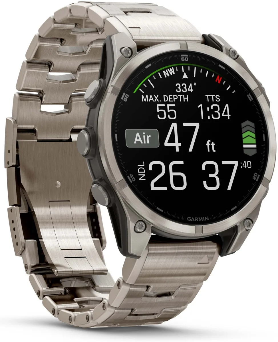 Смарт-часы Garmin Fenix 8 47 мм серебристый-серый (02904-40)