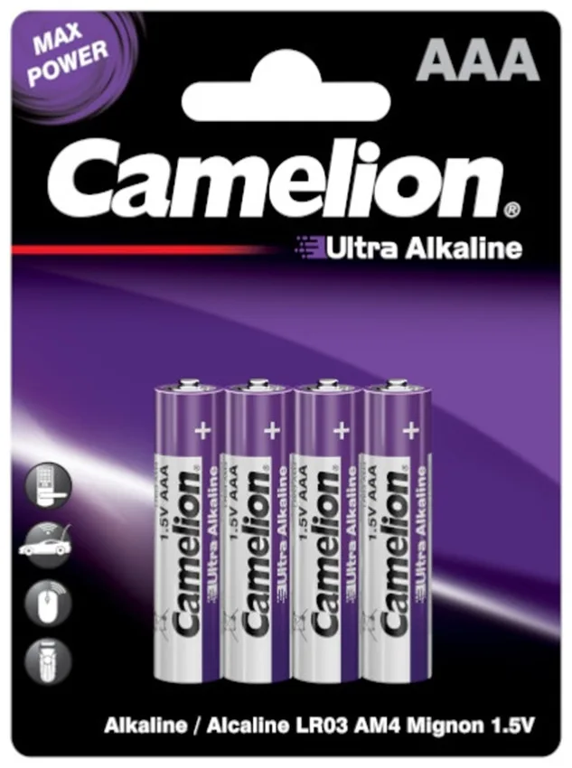 Батарейка CAMELION Ultra Alkaline LR03-BP4UT 4 шт. в блистере