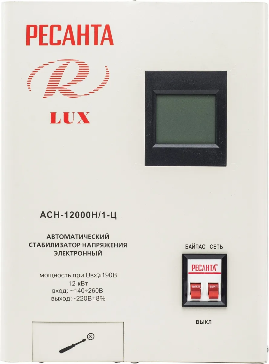 Стабилизатор Ресанта АСН-12000Н/1-Ц Lux