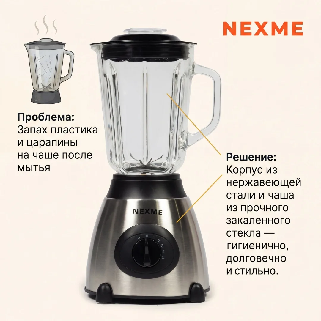 Блендер NEXME SB-66