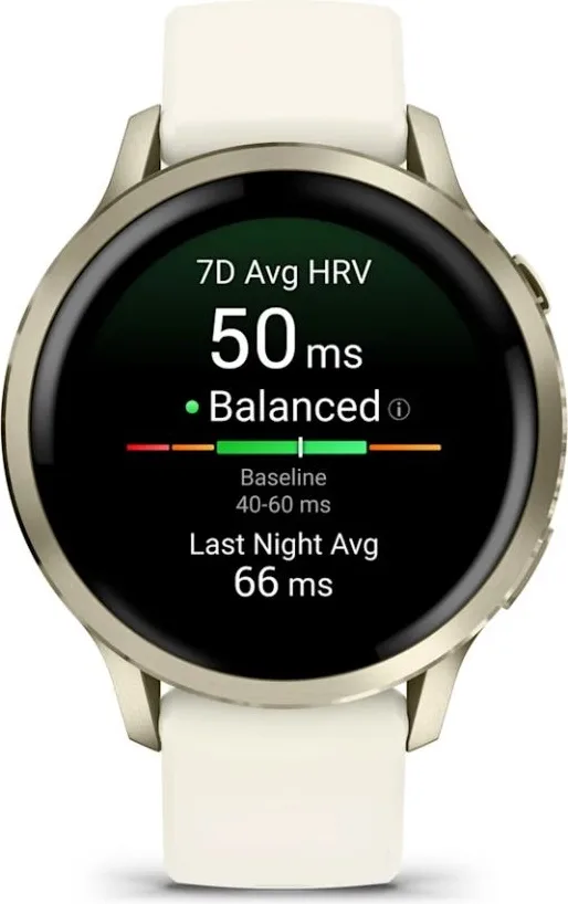 Смарт-часы Garmin Venu 4s 41 мм золотистый-белый (03013-00)