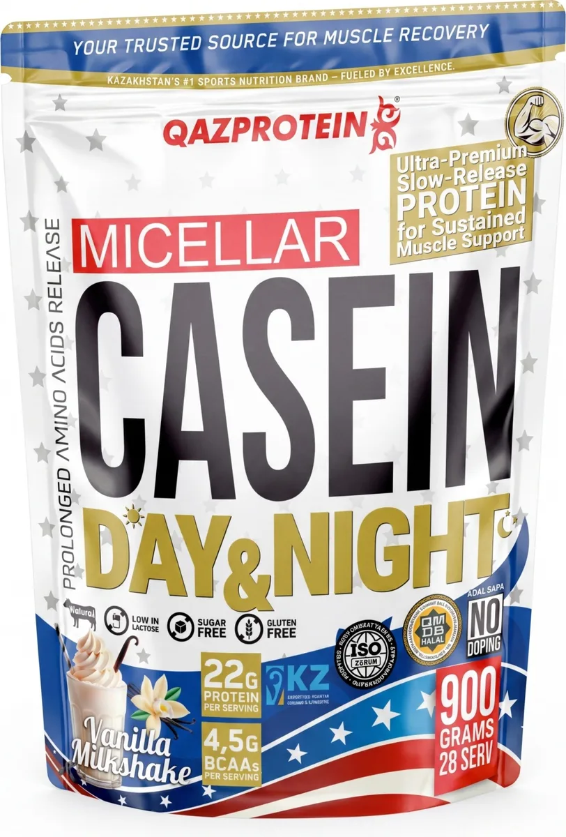 Протеин Qazprotein Micellar Casein 900г Ваниль (5055)