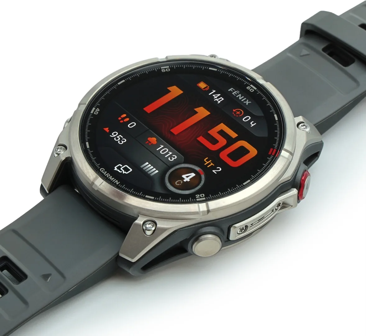 Смарт-часы Garmin Fenix 8 Pro 47 мм серебристый-серый (03198-11)