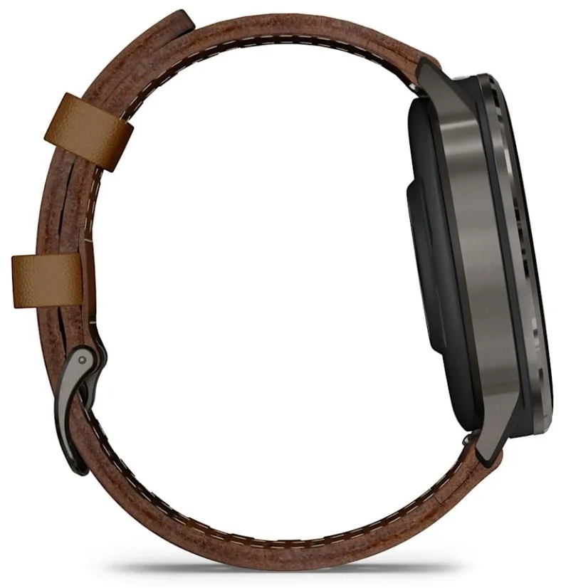Смарт-часы Garmin VENU 4 45 мм черный-коричневый (03014-03)