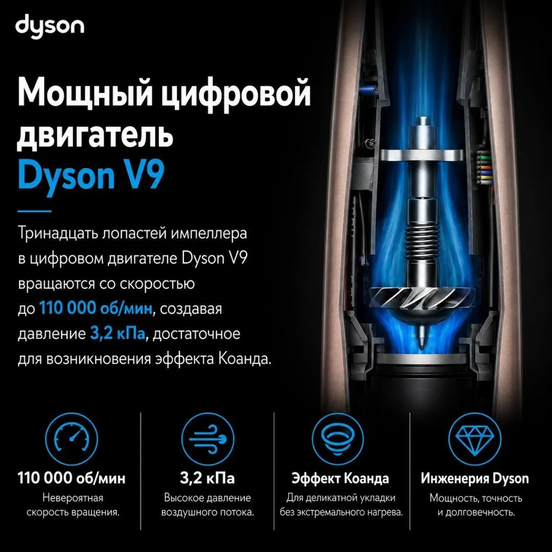 Стайлер Dyson Airwrap id HS08 Straight+Wavy патина/топаз