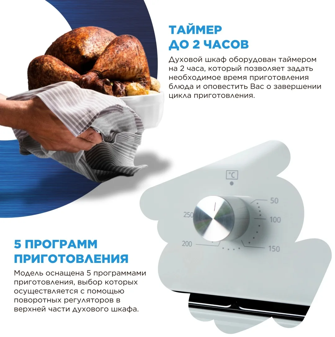 Шкаф духовой Midea MO11000GW Белый