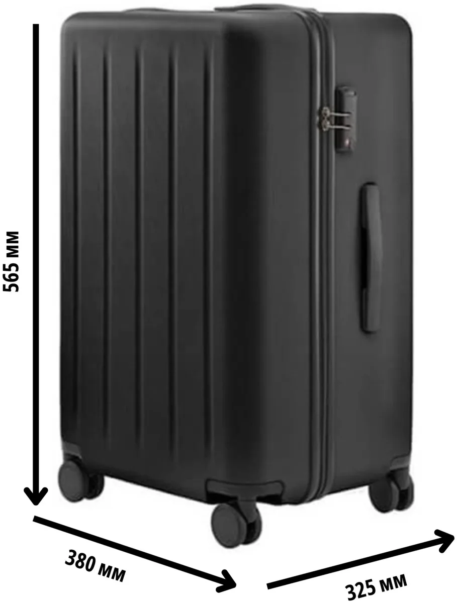Чемодан NINETYGO Danube MAX Luggage 22'' Black (0293)