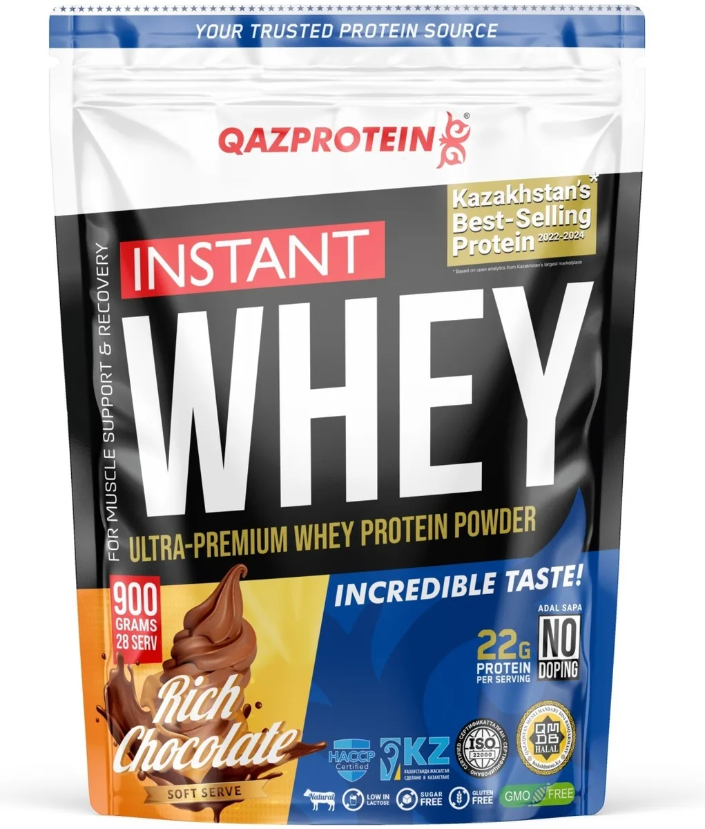 Протеин Qazprotein Instant WHEY 900г Шоколадное мороженое (3198)