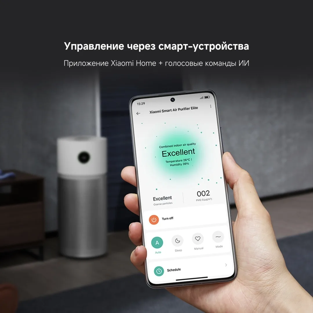 Очиститель воздуха Xiaomi Air Purifier Elite Белый