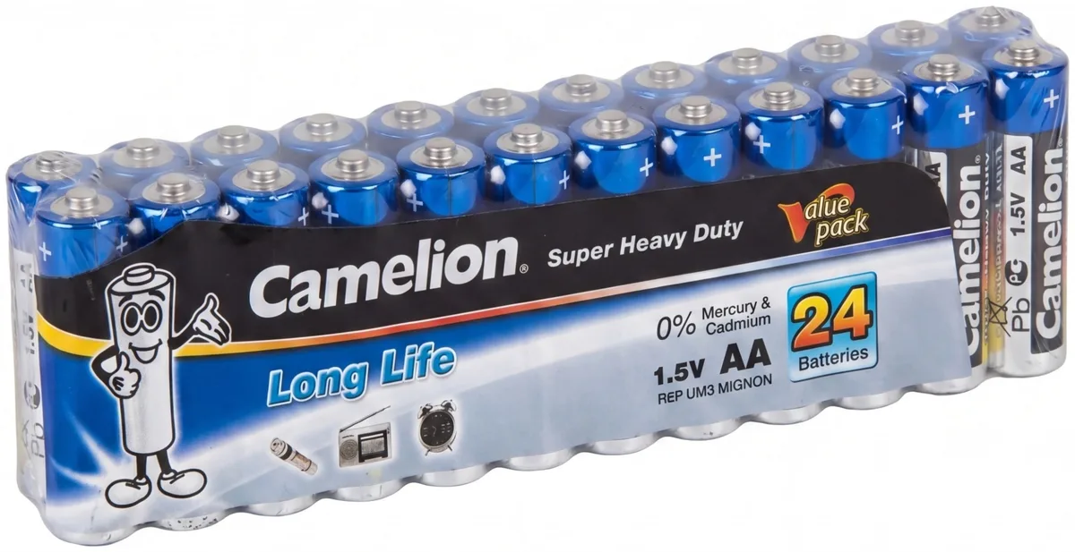 Батарейка CAMELION Super Heavy Duty R6P-SP24B 24 шт. в плёнке