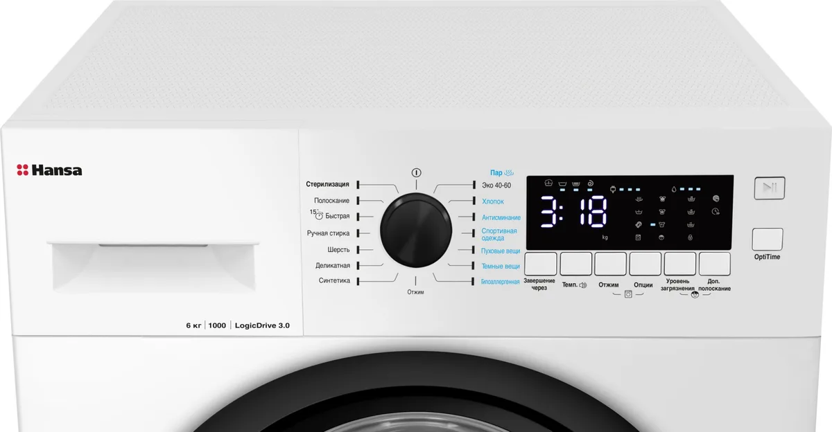 Стиральная машина Hansa WHN6100D3BSW Белый