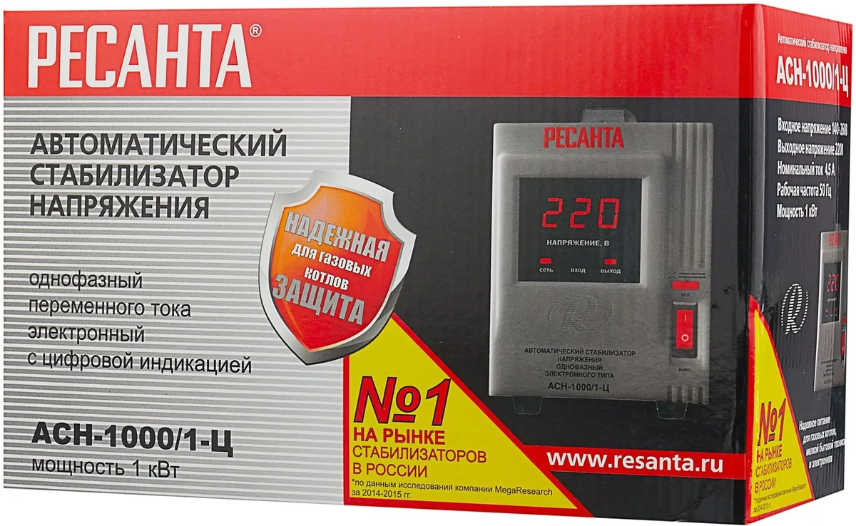 Стабилизатор Ресанта АСН-1000/1-Ц