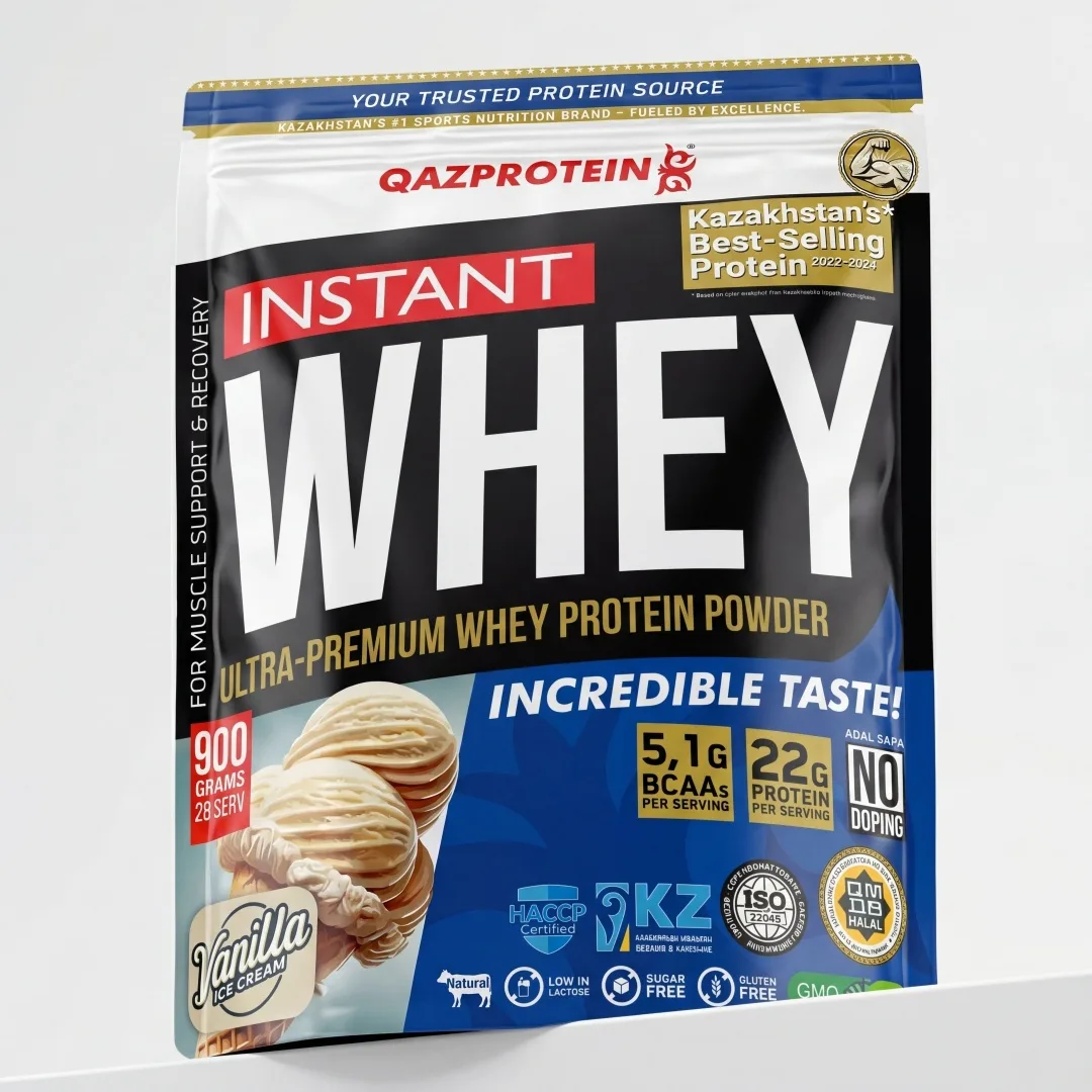 Протеин Qazprotein Instant WHEY 900г Ванильное мороженое (1033)