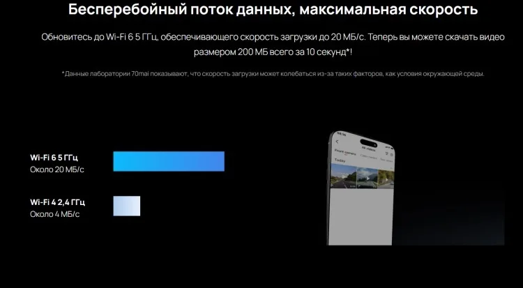 Видеорегистратор 70mai X800-2 + камера заднего вида черный 4K Omni Set
