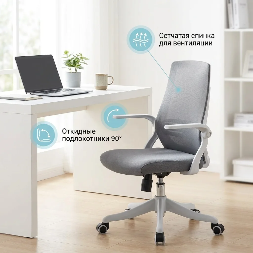 Компьютерное кресло SIHOO M76-001 Серый