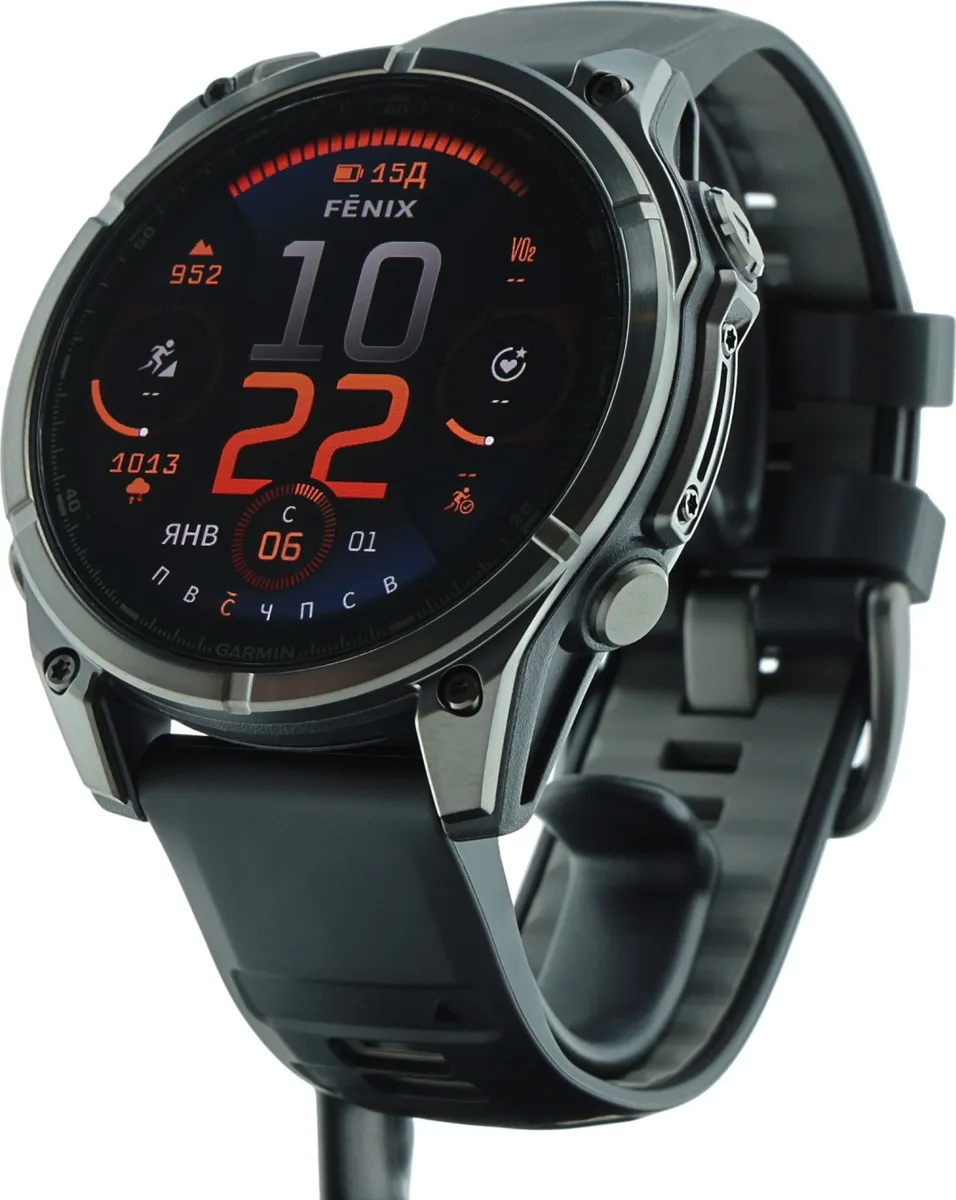 Смарт-часы Garmin Fenix 8 47 мм черный (02904-21)