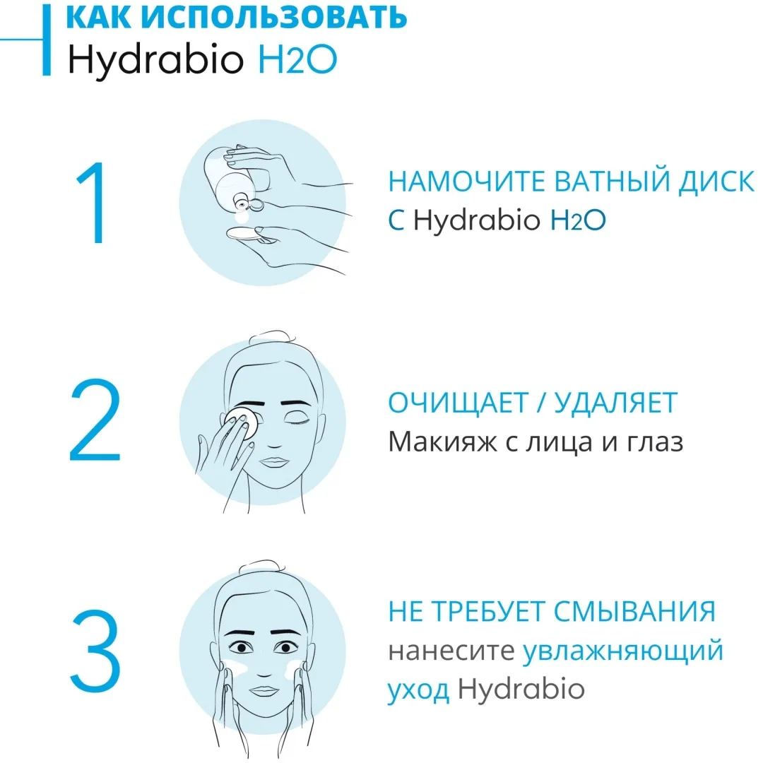 Мицеллярная вода Bioderma Hydrabio H2O 500мл