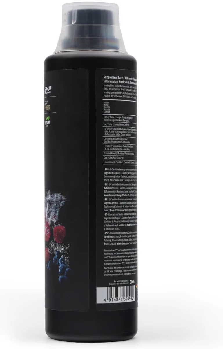 Аминокислота Maxler L-Carnitine 3000 Blueberry Raspberry 500 мл (0942)