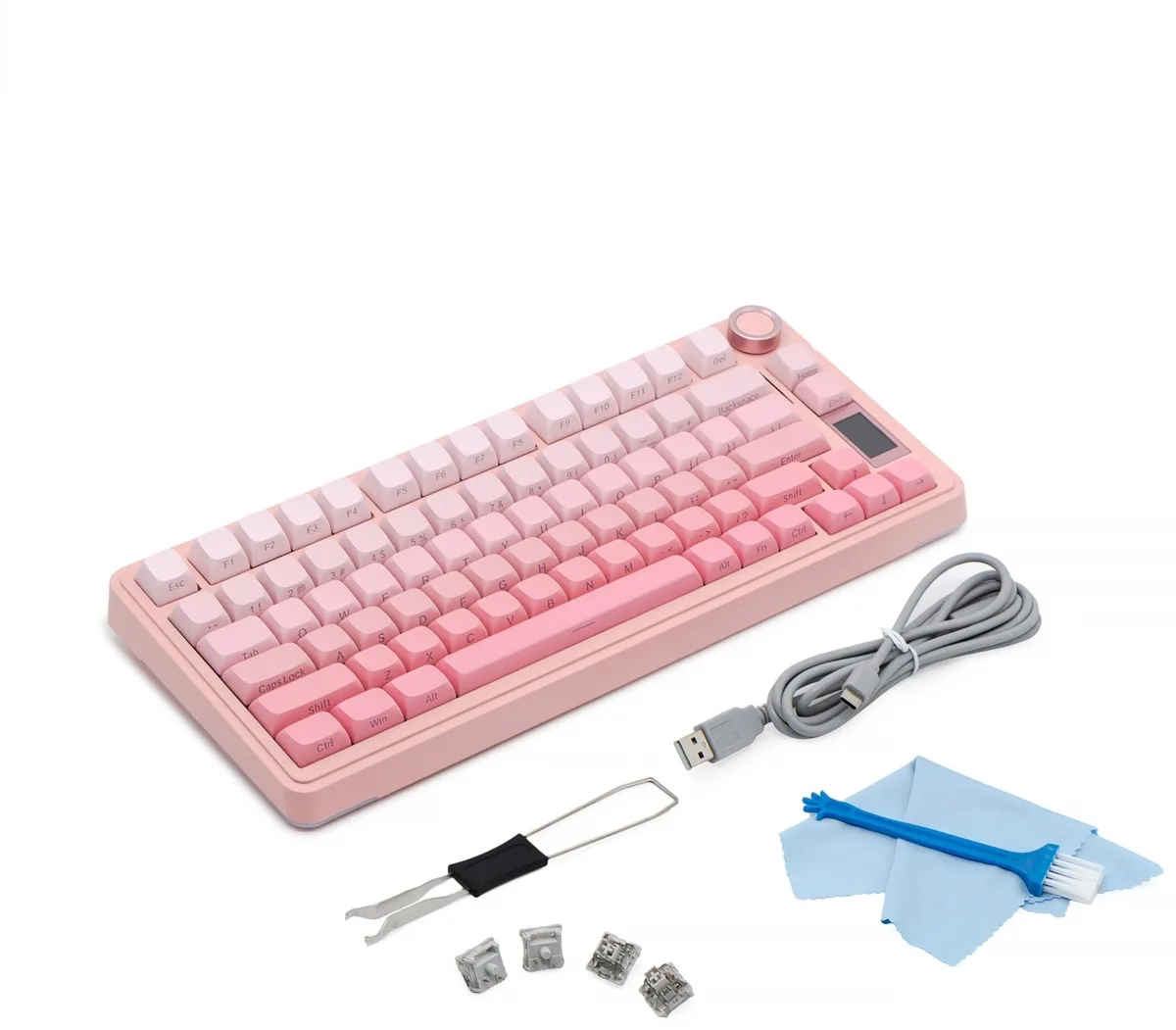Клавиатура AULA S75 Pro Розовый (2131)