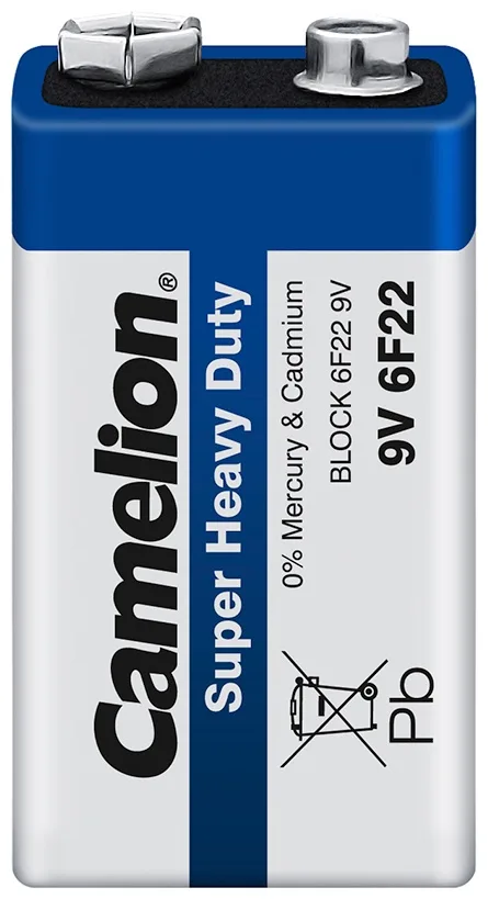 Батарейка CAMELION Super Heavy Duty 6F22-SP1B