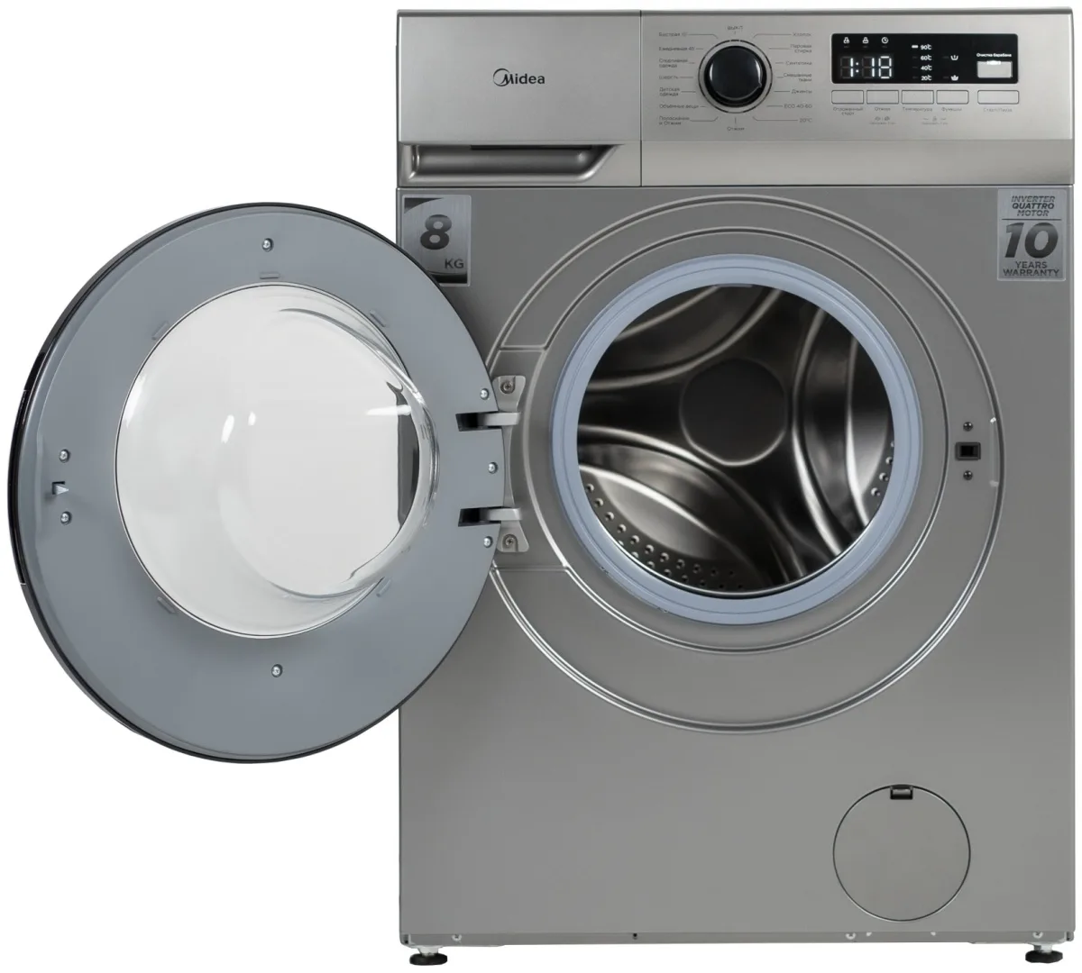 Стиральная машина Midea MFN03W80B/S-KZ серый