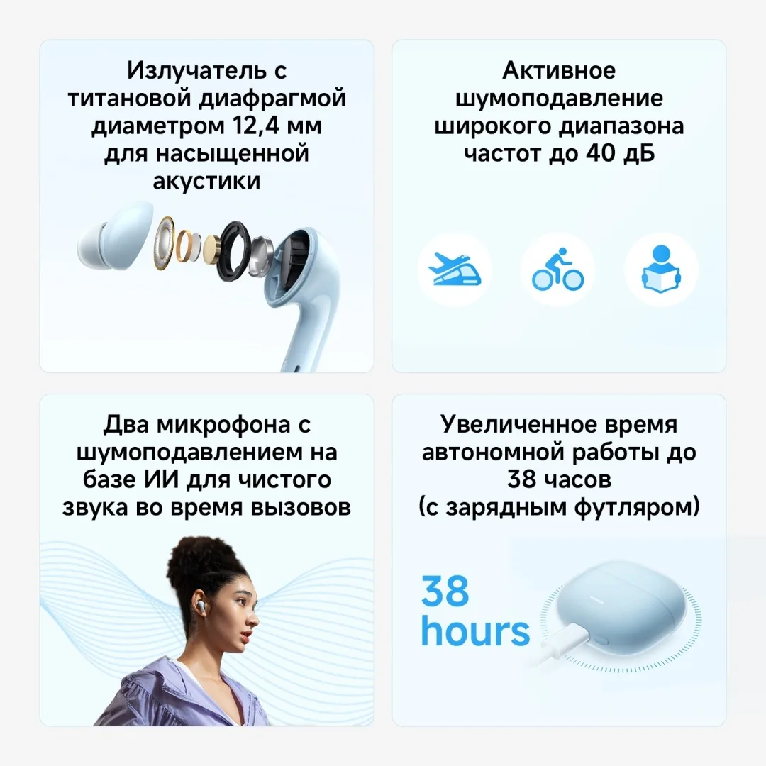 Наушники Redmi Buds 6 Lite Black