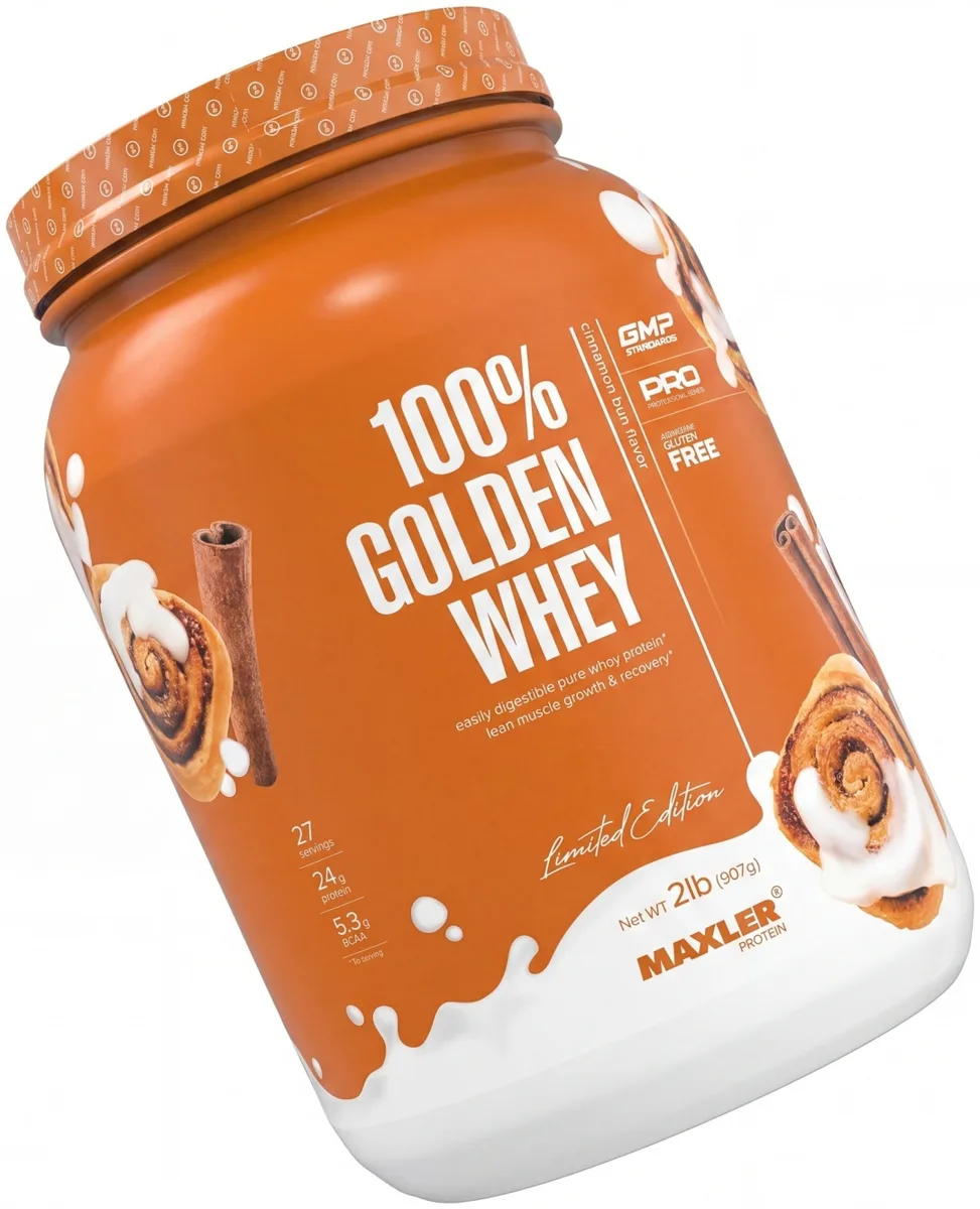 Протеин Maxler 100% Golden Whey Cinnamon 900г (2337)
