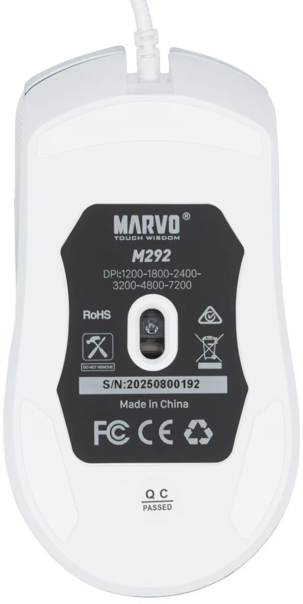Мышь MARVO M292 WH Белый