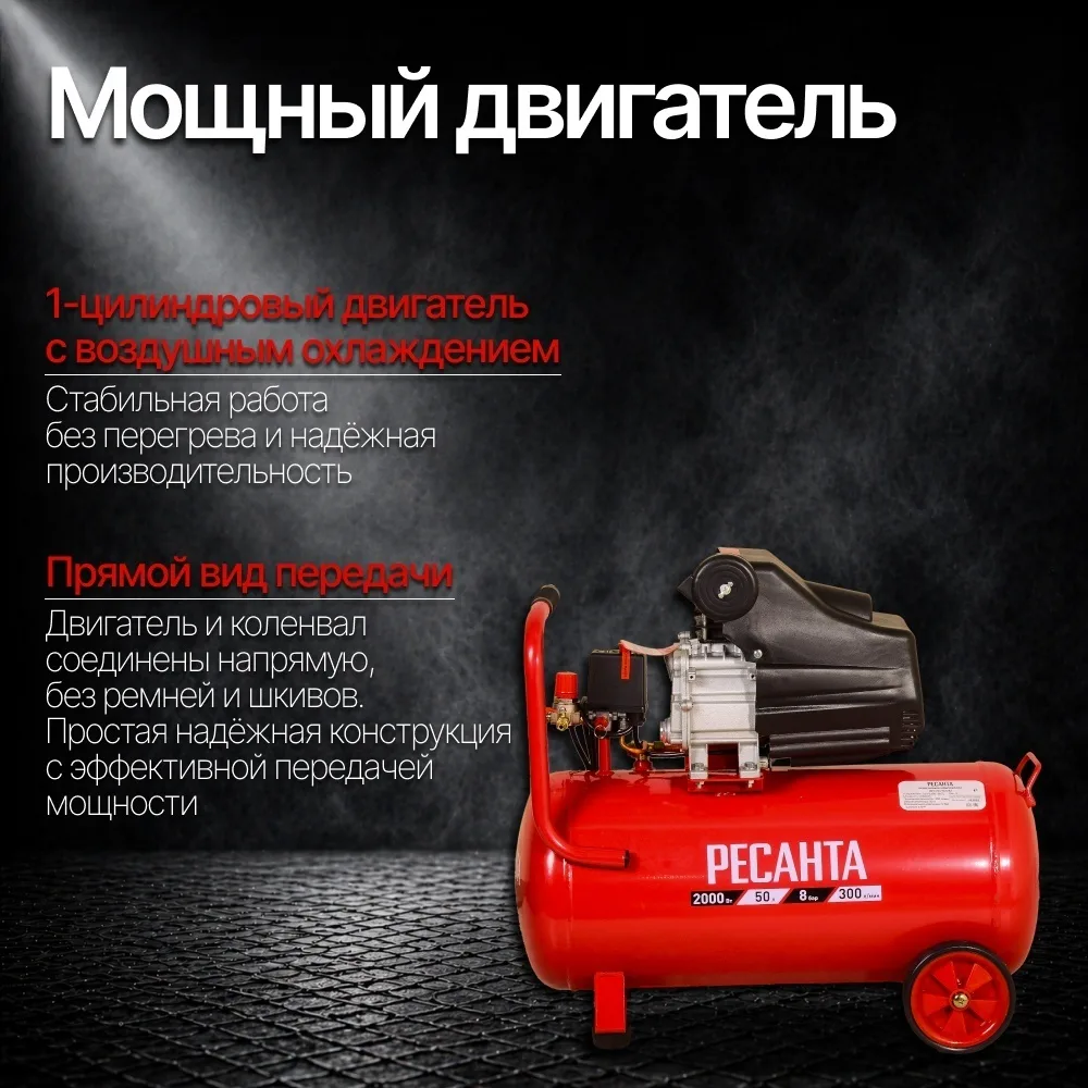 Компрессор Ресанта КП-50/300М
