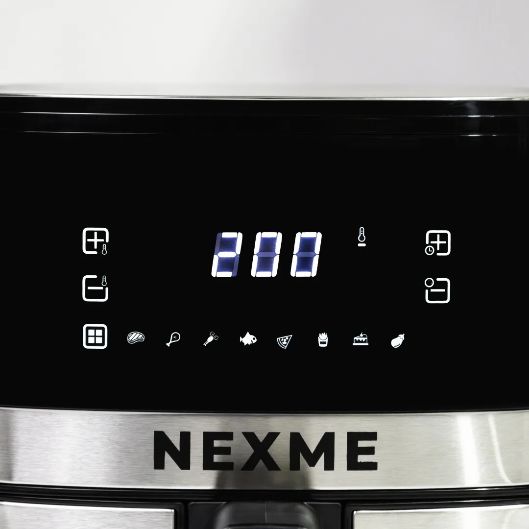 Аэрогриль NEXME NAF6500 6.5L Серебристый-Черный