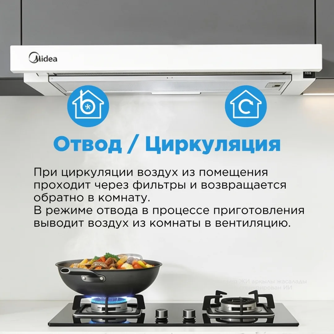 Вытяжка Midea MH60P205 W