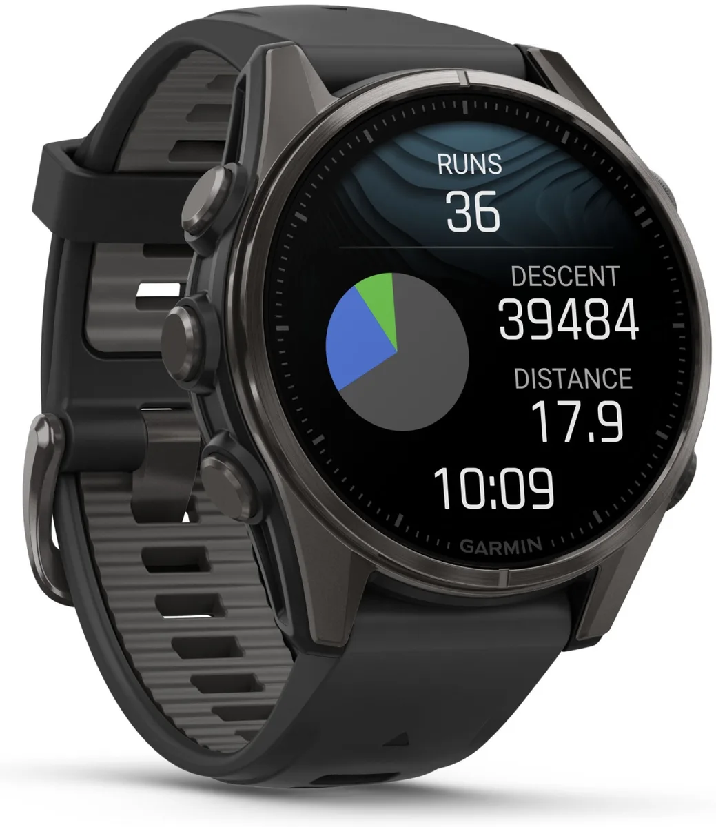 Смарт-часы Garmin Fenix 8 43 мм черный (02903-21)
