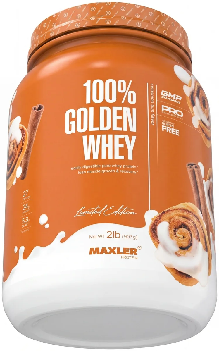 Протеин Maxler 100% Golden Whey Cinnamon 900г (2337)