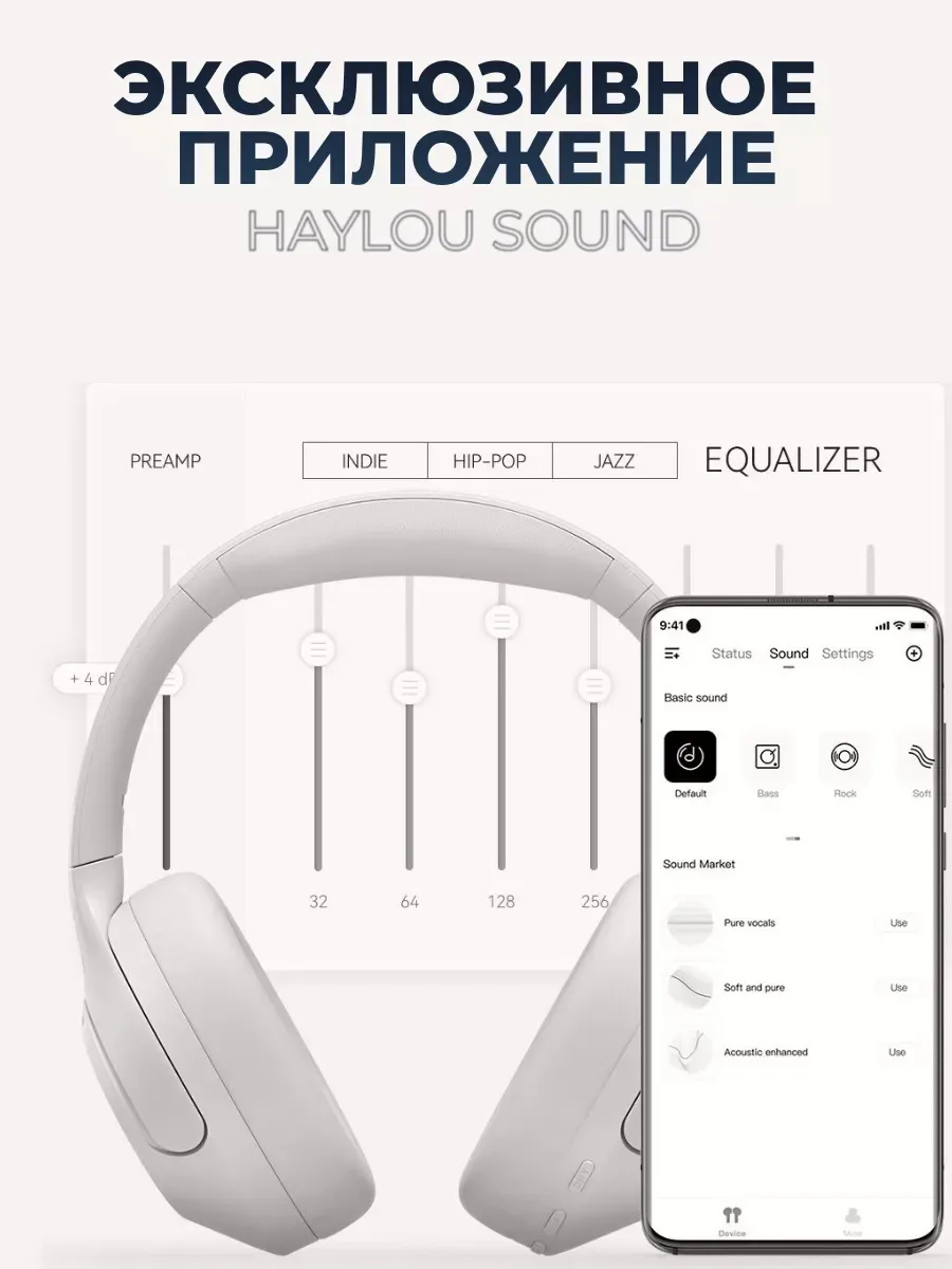 Наушники Haylou S35 ANC Белый