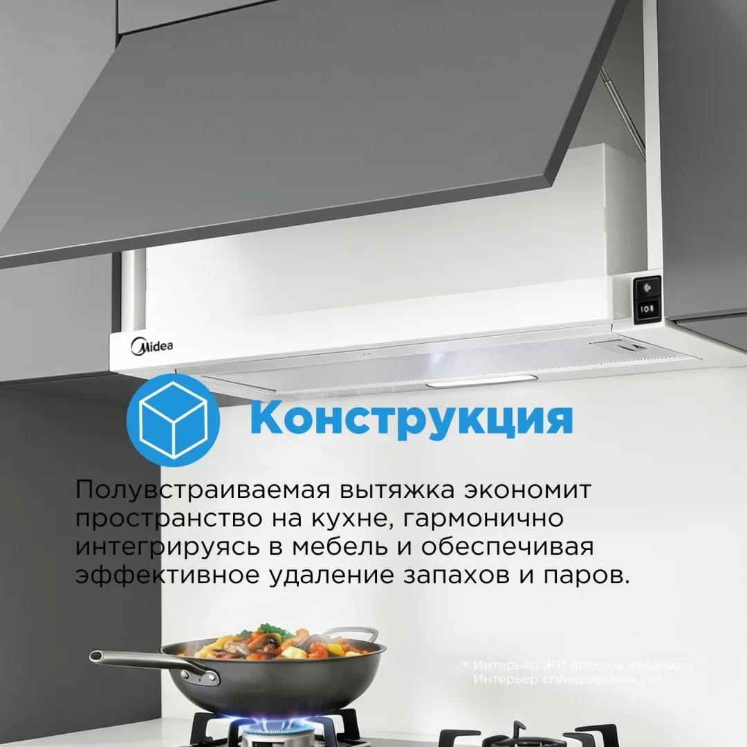 Вытяжка Midea MH60P205 W