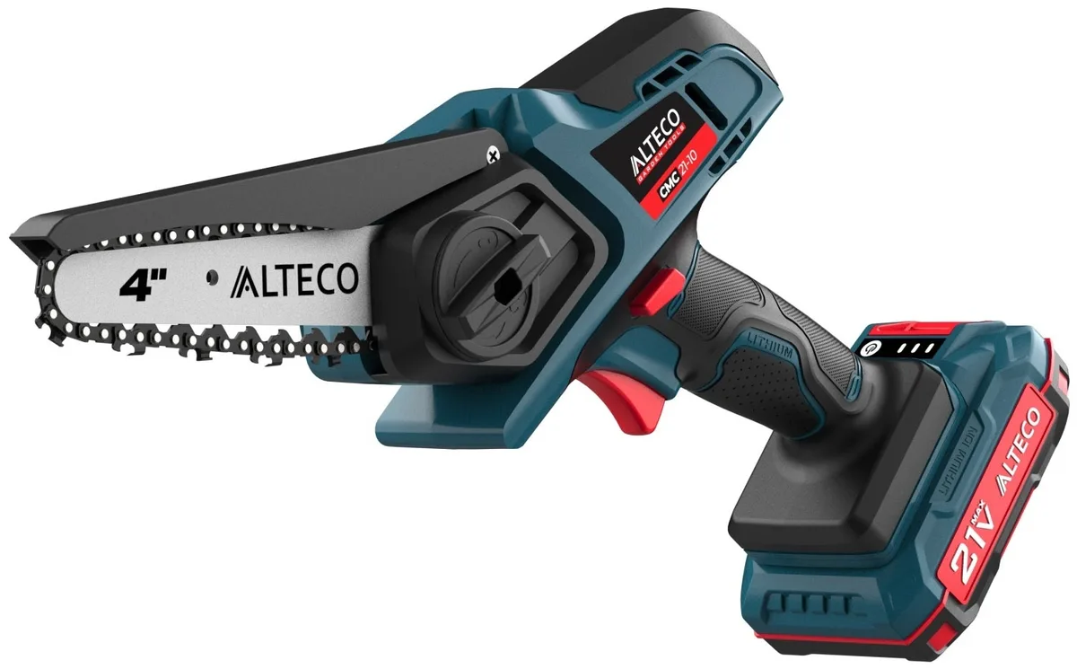 Аккумуляторная цепная мини-пила Alteco CCMS 21-10