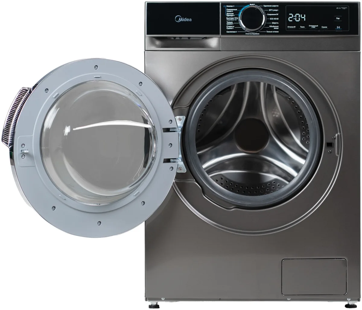 Стиральная машина Midea MFA01D80B/T-KZ серый, черный