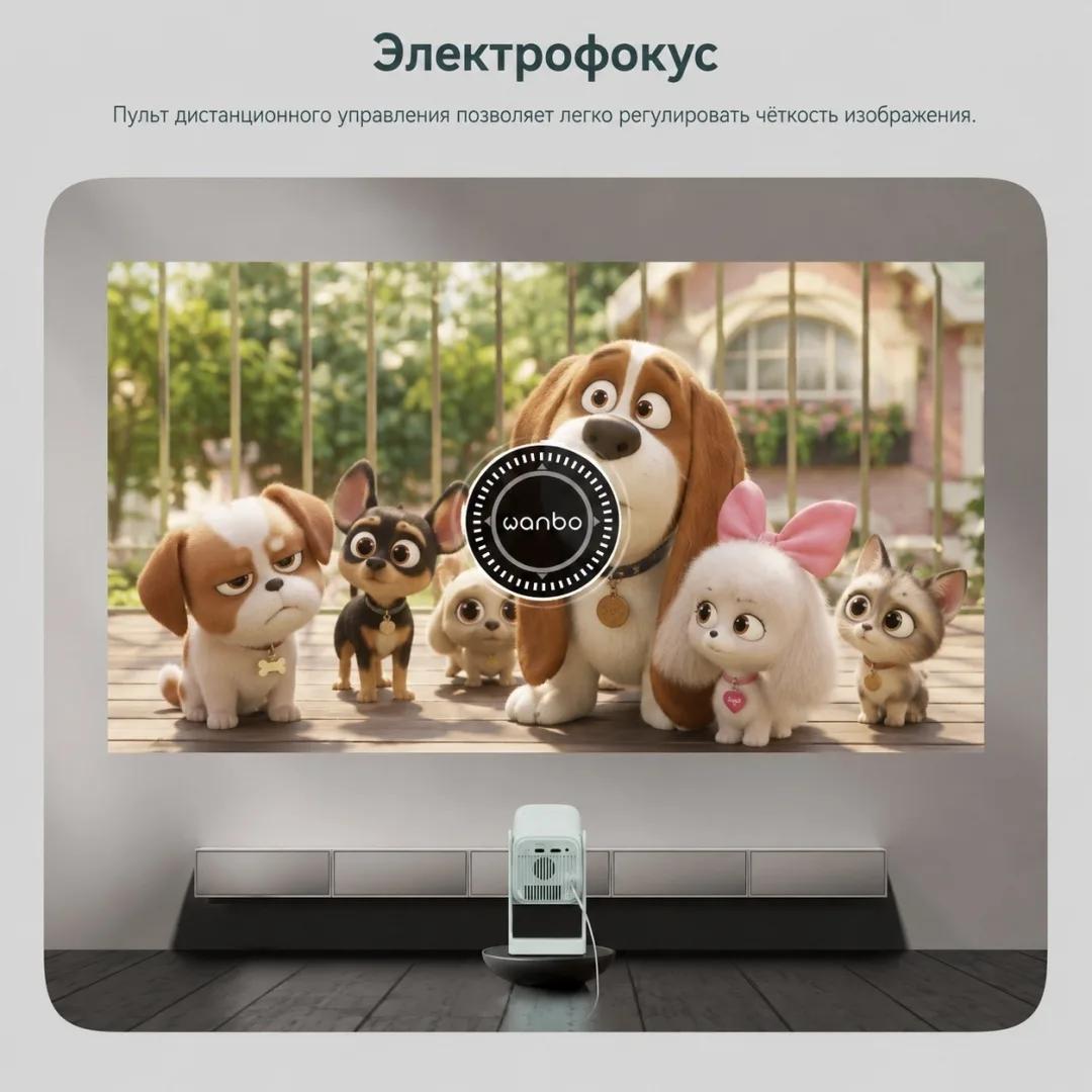 Проектор Wanbo Cube 1 Голубой