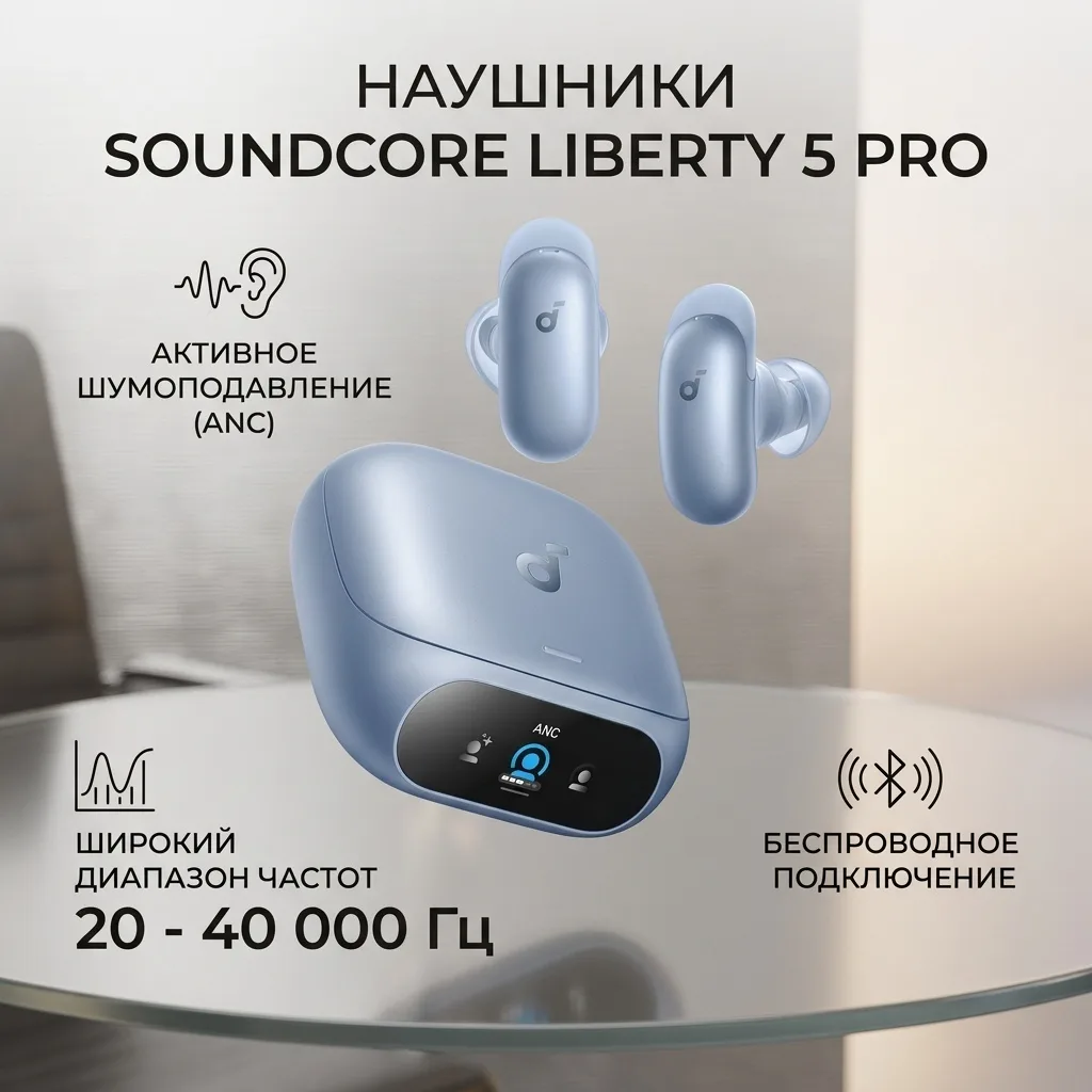 Наушники soundcore Liberty 5 Pro Blue