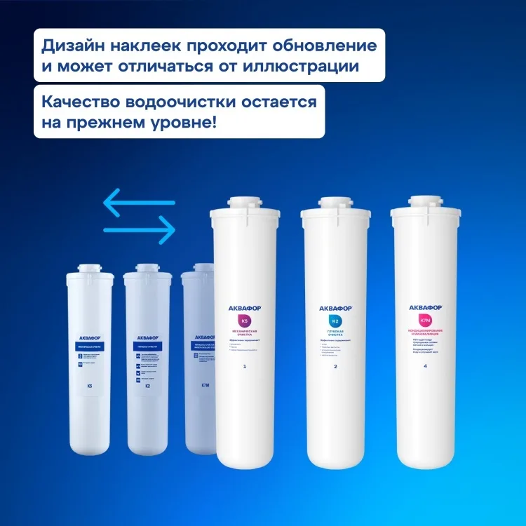 Комплект модулей сменных фильтрующих Аквафор К5-К2-К7М