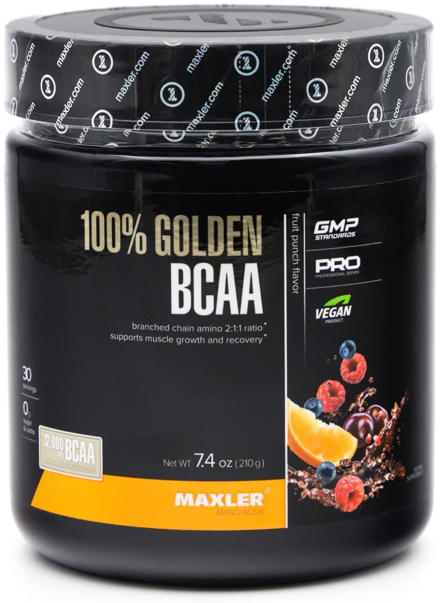 Аминокислота Maxler 100% Golden BCAA  Fruit Punch 210г (1446)
