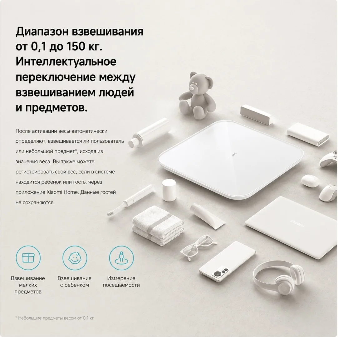 Весы Xiaomi Smart Scale S200 Темно-Серый