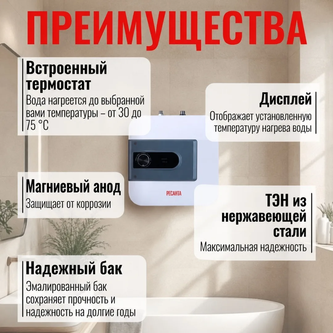 Водонагреватель Ресанта ВН-15В