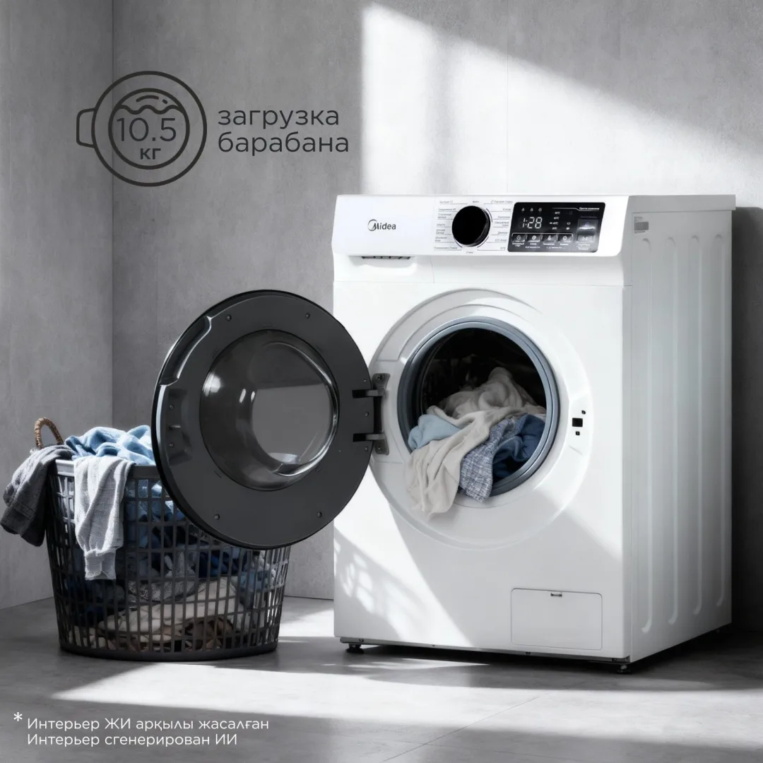 Стиральная машина Midea MFN11W105B/W-KZ