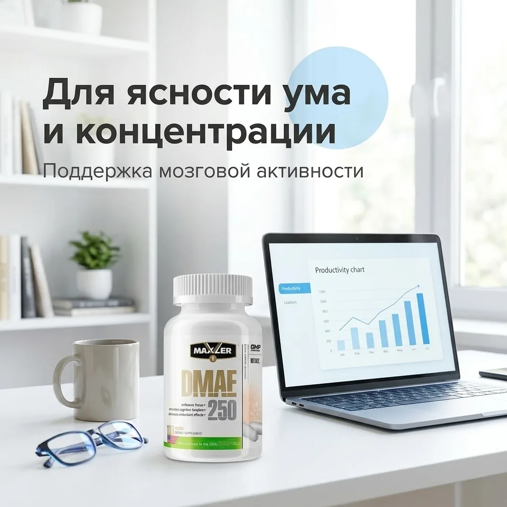 Витамин Maxler DMAE 250 100 капсул (4669)