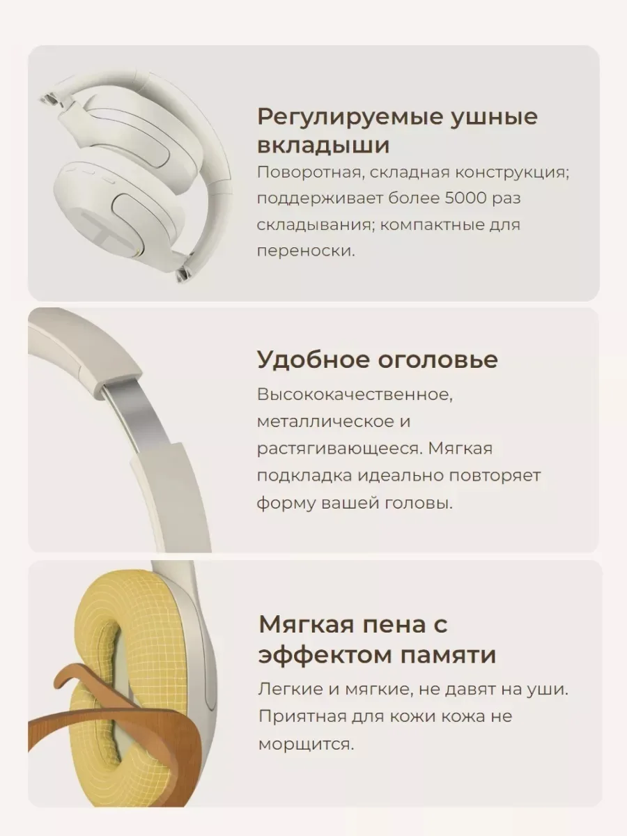 Наушники Haylou S35 ANC Белый