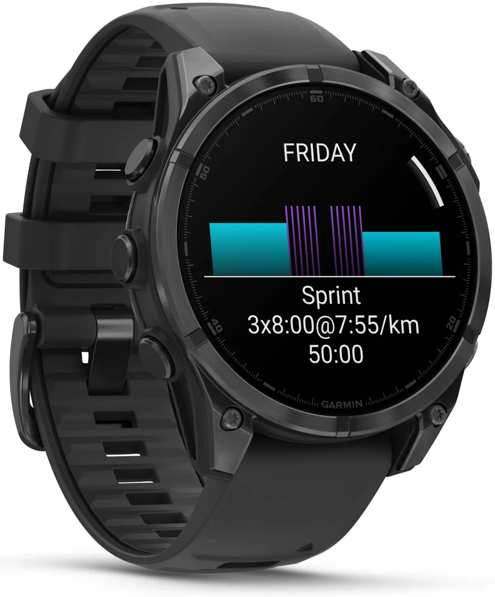 Смарт-часы Garmin Fenix 8 47 мм черно-оранжевый-черный (02904-00)