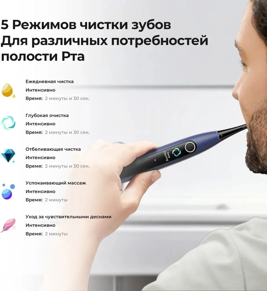 Электрическая зубная щетка Oclean Х Lite Серый