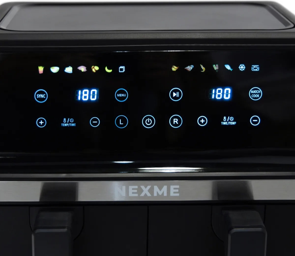 Аэрогриль NEXME DAF8000 Dual Zone 8.1L Черный