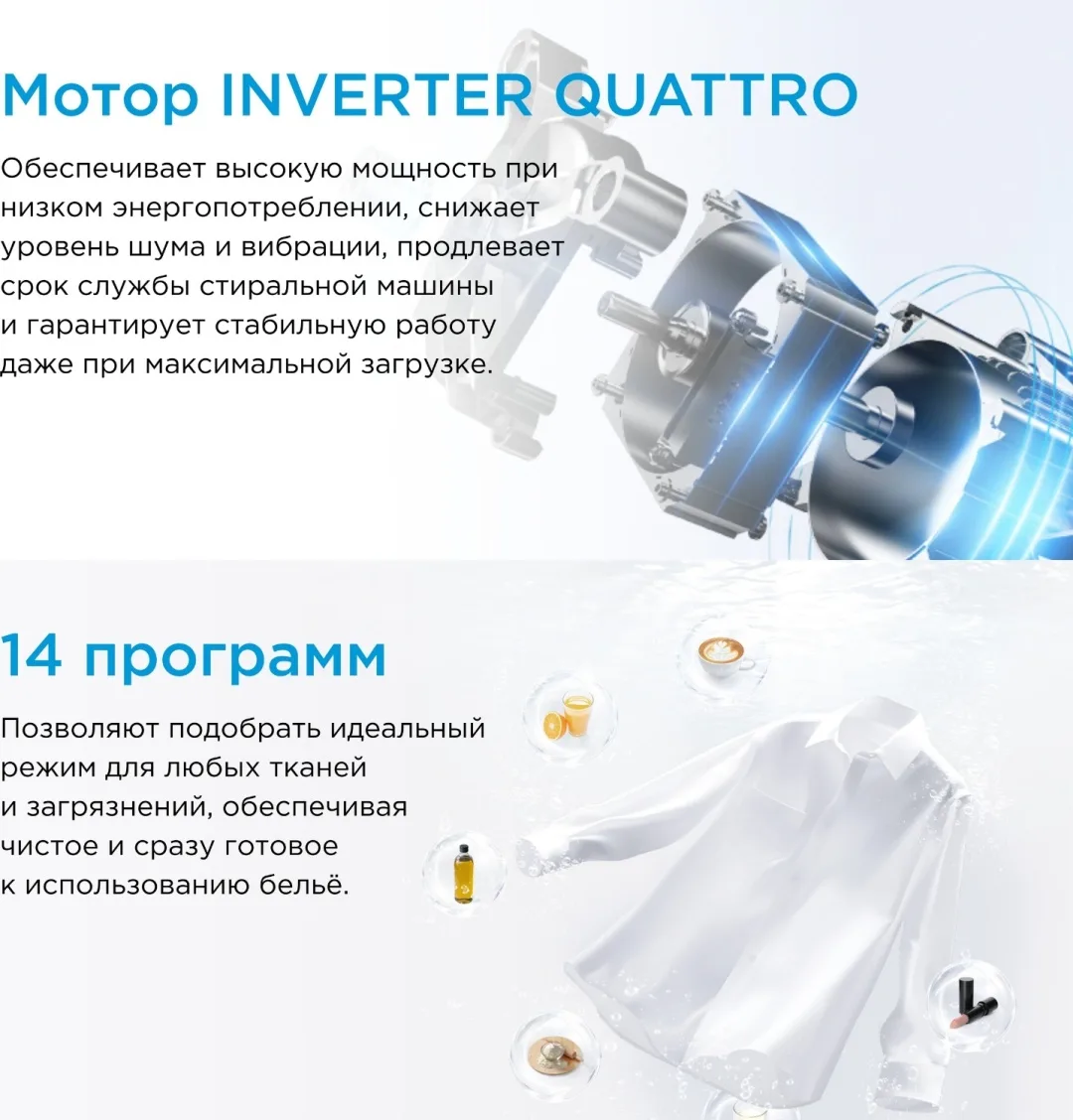 Стиральная машина Midea MFK03D105B/S-C Серый